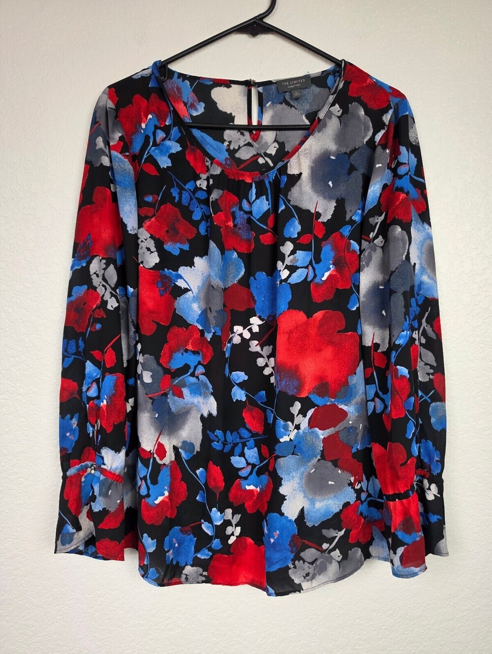 The Limited Women's Long Sleeve Floral Blouse Large